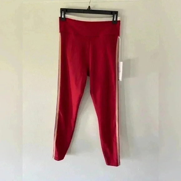 Johnny Was Calme Endurance High Waist Leggings 7/8 red Size M - Picture 2 of 4